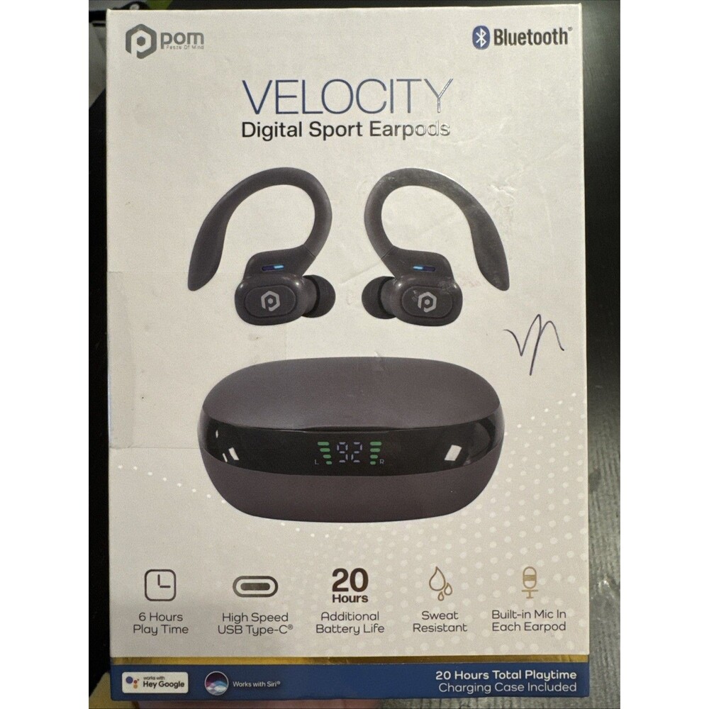 Velocity Digital Sports Earphones Headphones